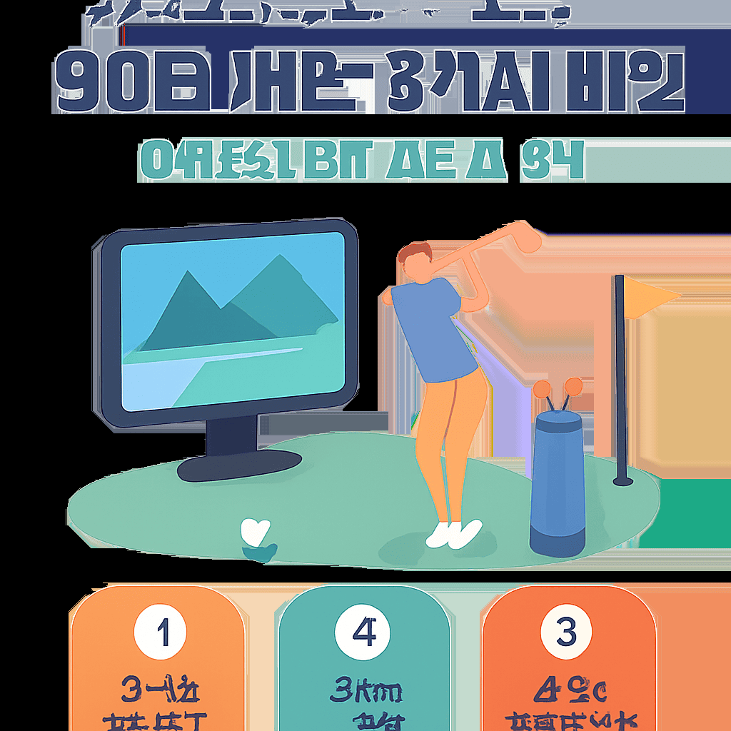 스크린골프, 90타 깨는 3가지 비밀! 아마추어 탈출 실전 팁 공개 1 image 38