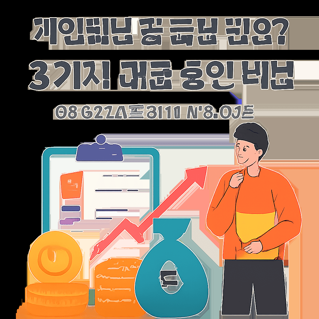 개인회생 중 급전 필요? 3가지 대출 승인 비법 (90% 성공률, 실제 사례 기반) 1 image 4